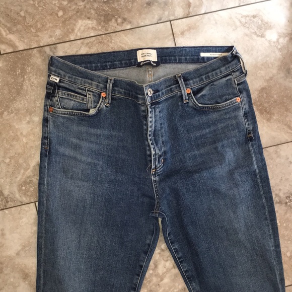 COH CITIZENS OF HUMANITY ROCKET ANKLE JEANS SIZE 32 premium vintage style nwot - Picture 2 of 7